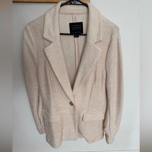 Anthropologie Sanctuary Bryce Ivory Textured Blazer